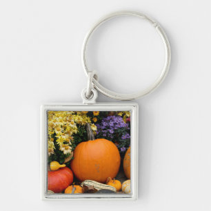 Porte-clés citrouille décoratif d'automne coloré