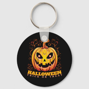 Porte-clés Citrouille d'Halloween Jack-O-Lantern