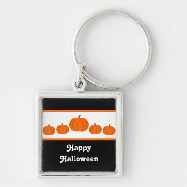 Porte-clés Citrouille Ligne Halloween Porte - clé Premium (Devant)