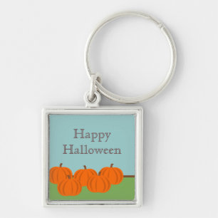 Porte-clés Citrouille Patch Halloween Premium Porte - clé