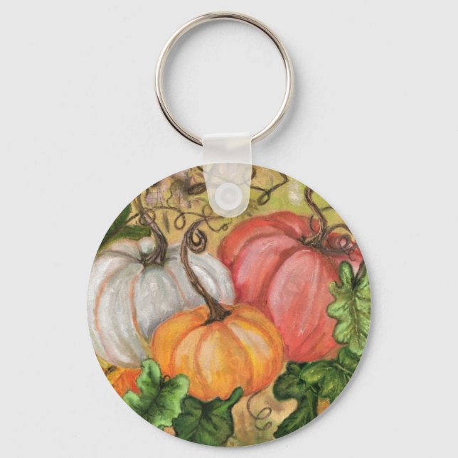 Porte-clés Citrouille Porte - clé Halloween (Recto)