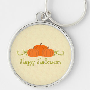 Porte-clés Citrouille Swirls Halloween Premium Porte - clé