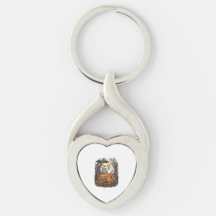 Porte-clés Citrouilles d'Halloween Chat Gris Chauve-Souris Pl