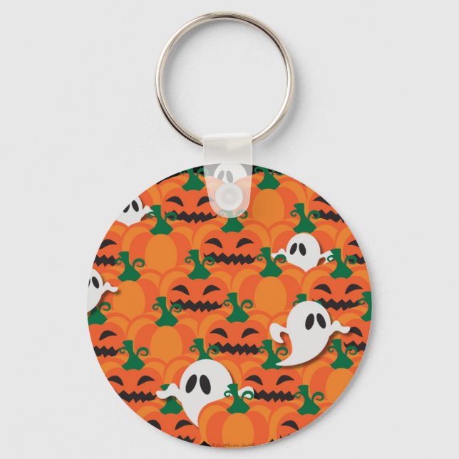 Porte-clés Citrouilles fantomatiques de l'Halloween ensorcelé (Recto)
