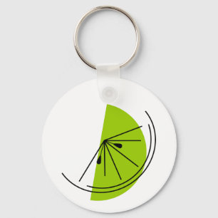 Porte-clés Citrus Lime porte - clé aluminium rond