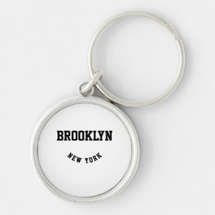 Porte-clés City and State Custom Location   Keychain