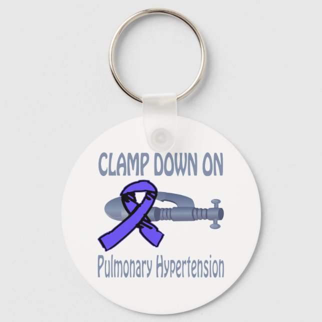 Porte-clés Clamp Down On Porte - clé D'Hypertension Pulmonair (Recto)
