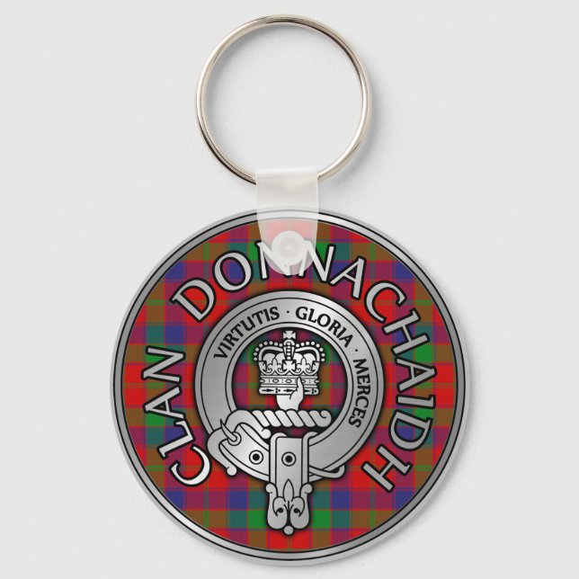 Porte-clés Clan Donnachaidh | Robertson Crest & Tartan (Recto)