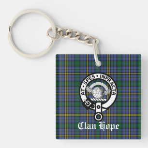 Porte-clés Clan Hope Crest Badge & Tartan