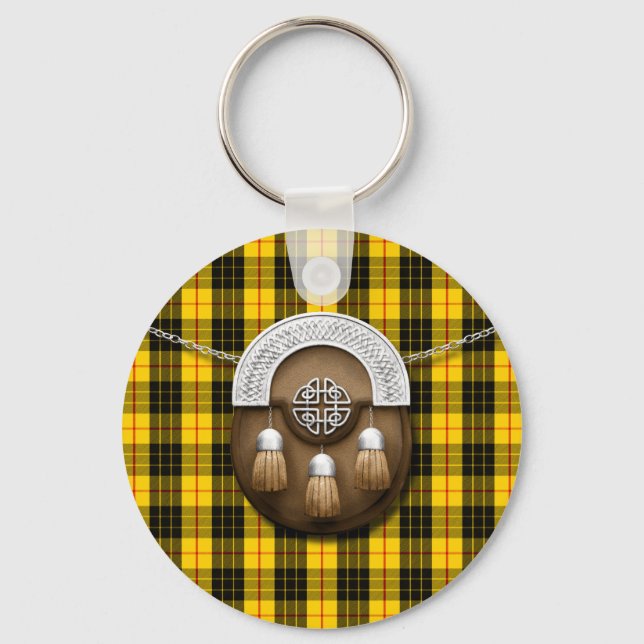 Porte-clés Clan MacLeod Tartan Et Sporran (Recto)