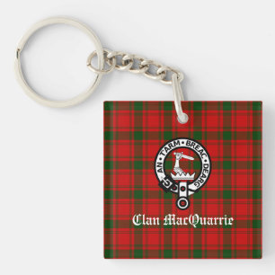 Porte-clés Clan MacQuarrie Tartan et Crest