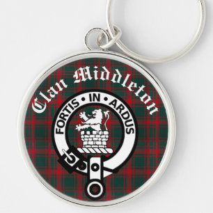 Porte-clés Clan Middleton Crest Badge et Tartan
