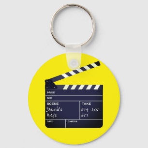 Porte-clés Clapperboard with name Cinema Lover's