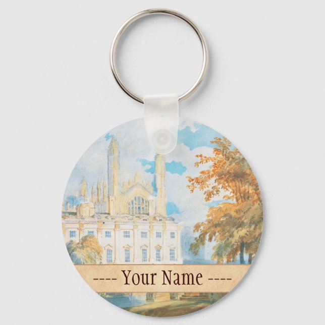 Porte-clés Clare Hall et King’s College Chapelle, Cambridge, (Recto)