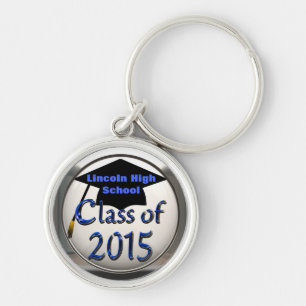 Porte-clés Classe argentée et bleue du porte - clé 2015