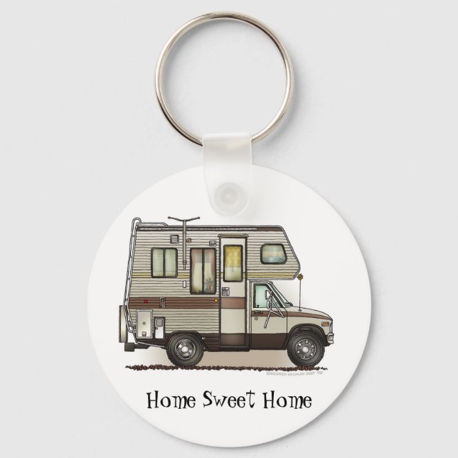 Porte-clés Classe C Camper RV Porte - clés HSH (Recto)