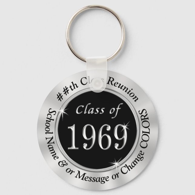 Porte-clés Classe d'argent noir du parti Porte - clé 1969 fav (Recto)