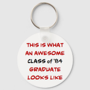 Porte-clés classe de 1984 diplômé, génial