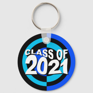 Porte-clés Classe de 2021 Porte - clé bleu noir