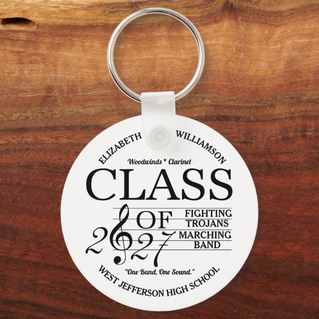 Porte-clés Classe de Porte - clé de bande marching 2027 (Recto)