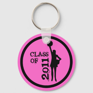 Porte-clés Classe d'obtention du diplôme de pom-pom girl du