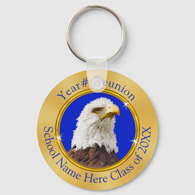 Porte-clés Classe Eagle Cadeaux de Réunion avec VOTRE TEXTE o (Recto)