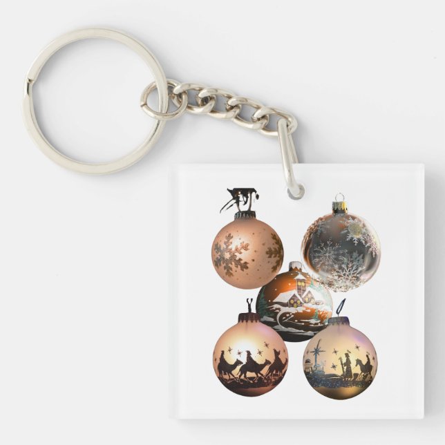 Porte-clés Classic Christmas Ornament Assortment (Devant)