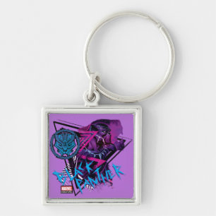 Porte-clés Classique Avengers   Neon Black Panther Graphic