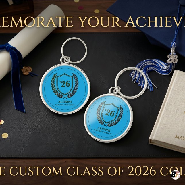 Porte-clés Classique Personnalisé Université Anciens Élèves P (Créateur téléchargé)