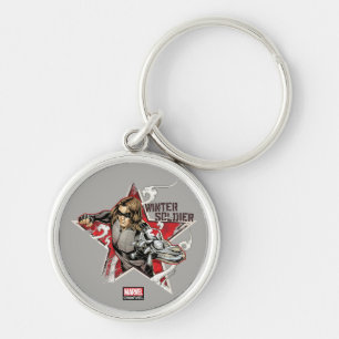 Porte-clés Classiques Avengers Graphique en forme d'étoile