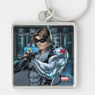 Porte-clés Classiques Avengers   Winter Soldier tenant le poi