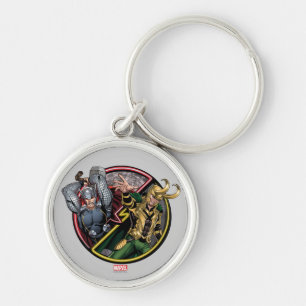 Porte-clés Classiques des Avengers Thor contre Loki
