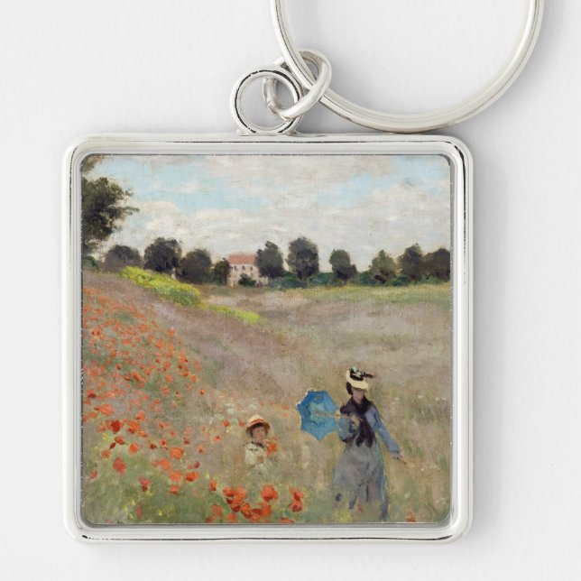 Porte-clés Claude Monet - Champ de pavot (Devant)