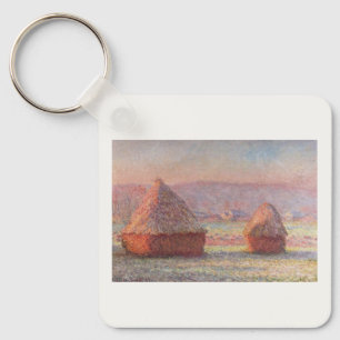 Porte-clés Claude Monet White Frost Sunrise (Haystacks)