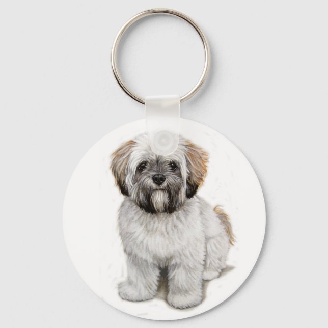 Porte-clés Clavier apso Lhasa (Recto)