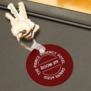 Porte-clés Clavier de chambre avec numéro de chambre