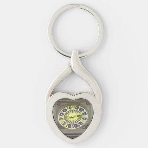 Porte-clés Clavier de coeur de l'horloge murale