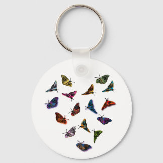 Porte-clés Clavier de coeur papillon