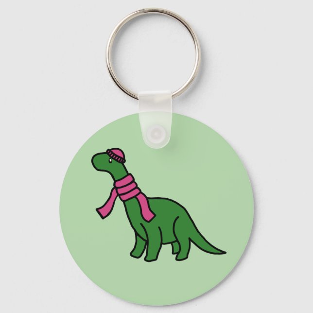 Porte-clés Clavier de dinosaure froid (Recto)