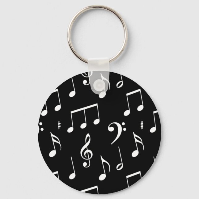 Porte-clés Clavier de note de musique (Recto)