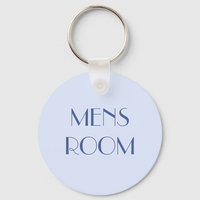 Porte-clés Clavier de salle de toilettes pour hommes (Recto)