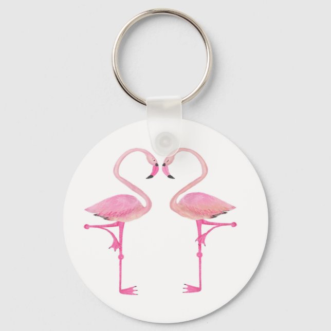 Porte-clés Clavier Flamant rose (Recto)