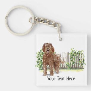 Porte-clés Clavier Persoanlisé Labradoodle