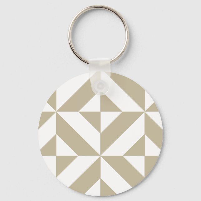 Porte-clés Clay Geometric Deco Cube Pattern (Recto)