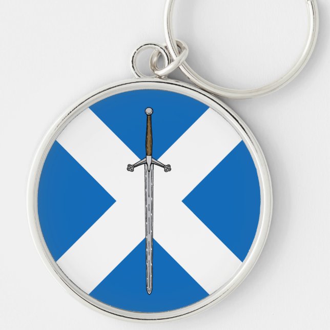 Porte-clés Claymore et Saltire (Devant)