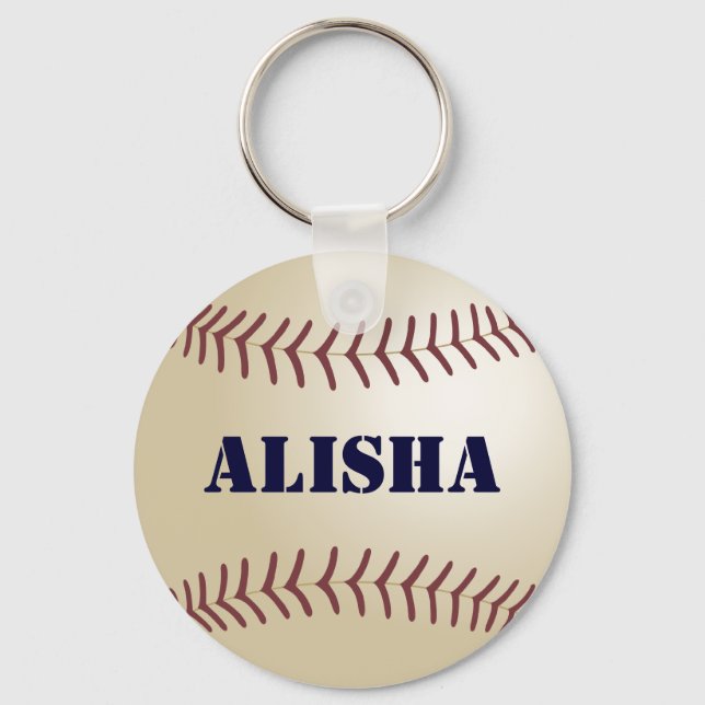 Porte-clés Clchain de baseball Alisha (Recto)