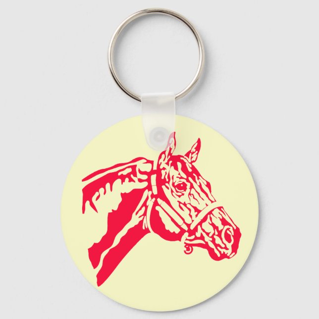 Porte-clés clé à tête de cheval (Recto)