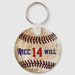 Porte-clés Clé de baseball Vintage personnalisable Sing VOTR