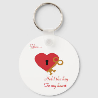 Porte-clés Clé de la clé du coeur