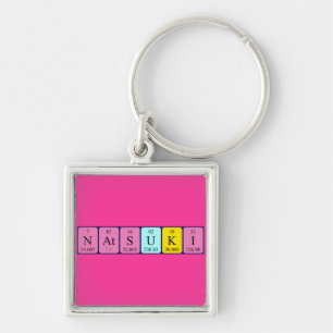 Porte-clés Clé de nom de table périodique Natsuki